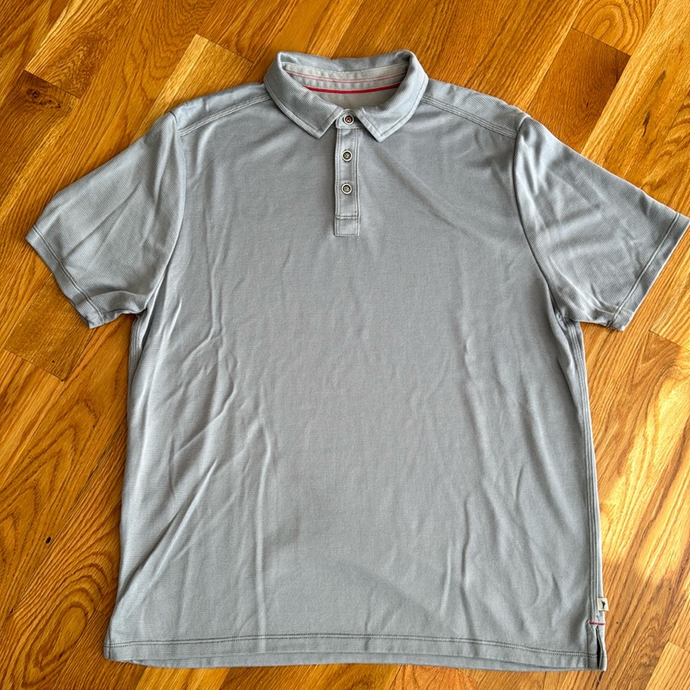 TOMMY BAHAMA Men's Breezeway Spectator Polo Iced Slate Size
Medium